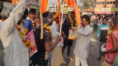 Photo of विश्व हिंदू परिषद ने किया अयोध्या जाने वाले रामभक्तों का भव्य स्वागत अभिनंदन.