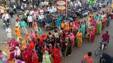 Photo of महाराणा प्रताप जयंती के अवसर पर राजपूत समाज द्वारा भव्य शोभायात्रा निकाली गई