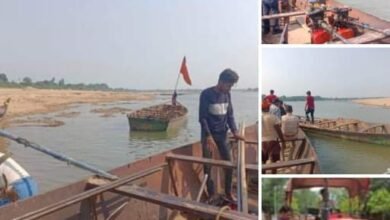 Photo of खनिज विभाग ने अवैध उत्खनन करने पर 18 मोटर बोट एवं एक ट्रैक्टर ट्राली जब्त की