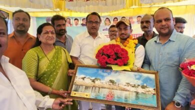 Photo of भारतीय हॉकी खिलाड़ी विवेक प्रसाद सागर का पुरानी इटारसी में हुआ सम्मान।