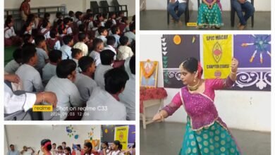 Photo of सरस्वती शिशु विद्या मंदिर आर्यनगर, इटारसी में कथक नृत्यांगना नयनिका घोष द्वारा मनमोहक प्रस्तुति दी गई.