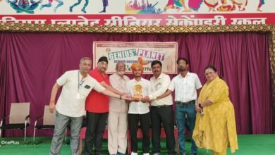 Photo of जीनियस प्लेनेट स्कूल में हुआ विवेक सागर का सम्मान.