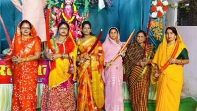 Photo of विहिप मातृशक्ति द्वारा नवरात्र में तीसरा शस्त्र पूजन कार्यक्रम संपन्न.