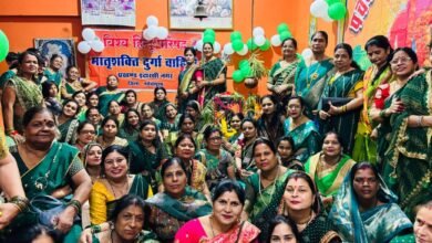 Photo of विहिप मातृशक्ति ने सुंदरकांड एवं भजन कीर्तन के साथ मनाई हरियाली तीज.