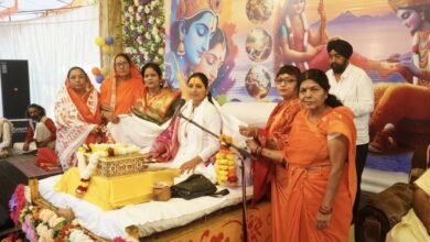 Photo of विहिप मातृशक्ति ने भागवत कथा श्रवण कर किया बाल साध्वी राधा देवी का स्वागत.