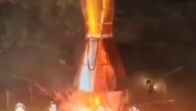 Photo of धर्म संस्कृति की रक्षा संस्कारों का संरक्षण समाज की संगठिता सशक्त हिंदू समाज का आधार = साध्वी रंजना दीदी,अहंकाररूपी 61 फिट ऊंचे विशालकाय रावण का हुआ वध दहन ,भगवान श्रीराम लक्ष्मण हनुमान जी की निकली भव्य शोभायात्रा.